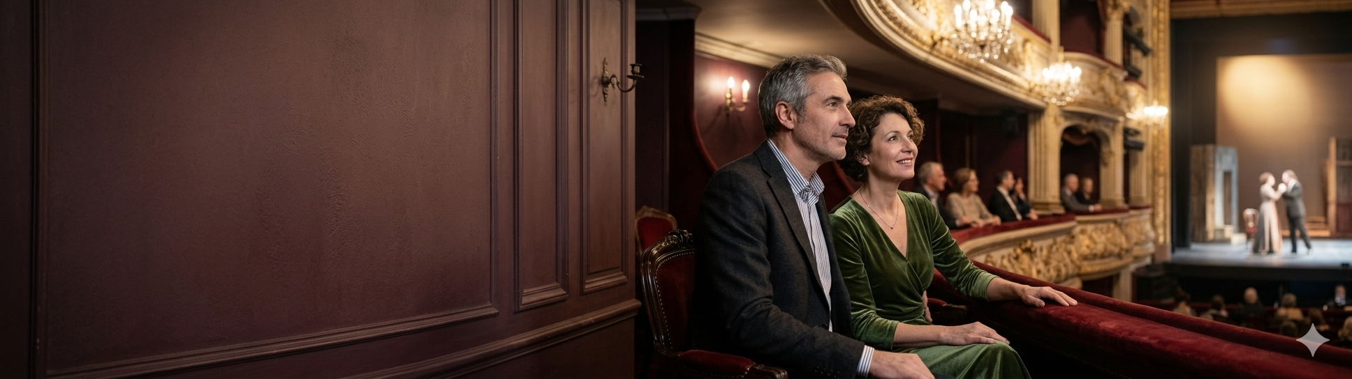 koppel dat een theatervoorstelling bijwoont