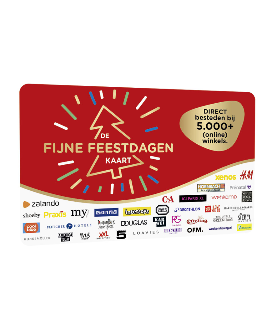 DE Cadeaukaart Fijne Feestdagen