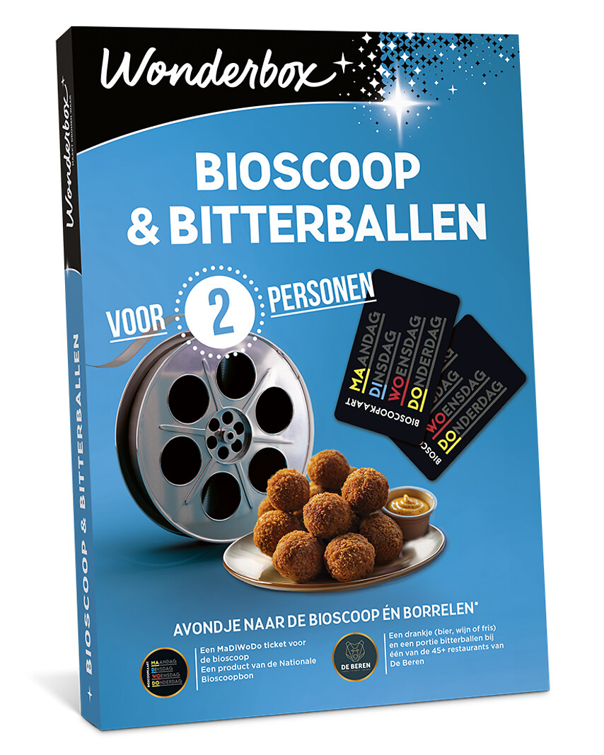 Bitterballen & bioscoop voor 2 personen